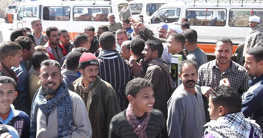 تظاهر سائقى "قلين" للمطالبة بمنع التوك توك من التحميل بكفر الشيخ