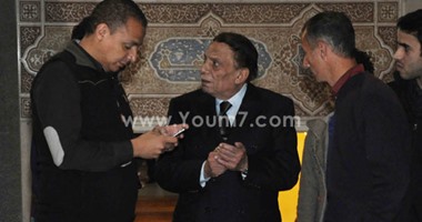 الزعيم والساحر فى عزاء المخرج الراحل نادر جلال