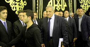 محلب ووزراء وسياسيون فى عزاء عبد العزيز حجازى رئيس وزراء مصر الأسبق