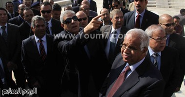 محلب يتفقد المرحلة الأولى للمتحف القومى للحضارة المصرية بالفسطاط