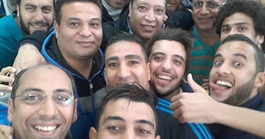سيلفى رئيس دمنهور احتفالا بالفوز على بدر