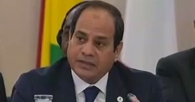الرئيس السيسى يلقى كلمة فى ملتقى الفكر العربى بعد قليل