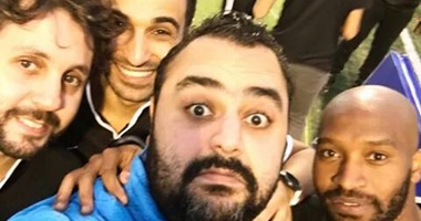 شيكابالا مع أبطال "الفرنجة" شيكو وهشام وفهمى