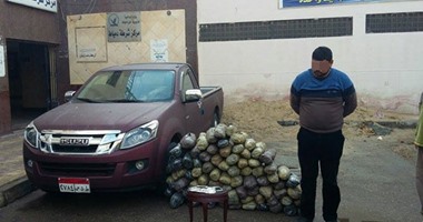 ضبط سائق بحوزته 250 كيلو بانجو فى دمياط