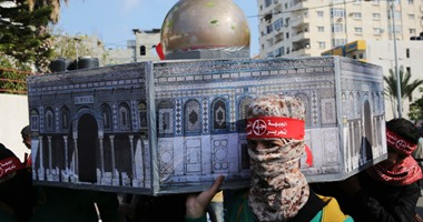 بالصور.. الجبهة الشعبية بفلسطين تنظم مسيرة حاشدة بغزة فى ذكرى انطلاقتها الـ48