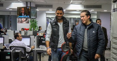 بالصور.. أوسة يزور مقر "اليوم السابع"