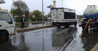 بالصور.. مدن جنوب سيناء ترفع حالة الاستعداد لمواجهة السيول