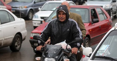 شلل مرورى بشوارع القاهرة والجيزة  بسبب الأمطار