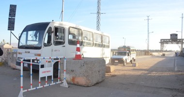 المرور: حواجز حديدية بمحيط الإغلاق الجزئى لطريق إسكندرية الزراعى