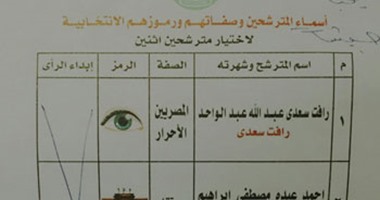 ناخبة بالبساتين تبطل صوتها وتكتب عبارة: "يحيا السيسى ويحيا جيشنا"
