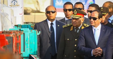 السيسى بعد تفقده مصنع إنتاج الرخام بسيناء: سنقضى على الإرهاب 