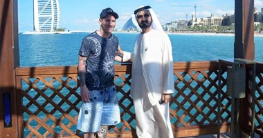 ميسي يشكر محمد بن راشد آل مكتوم بعد زيارة دبى