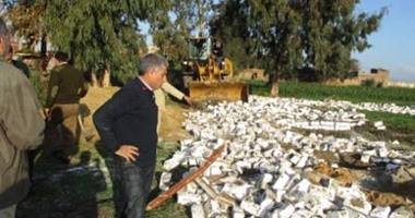 إزالة 300 حالة تعد على الأراضى الزراعية بسوهاج