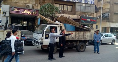 رفع وإزالة 400 حالة اشغال للطريق بمركز ملوى بالمنيا