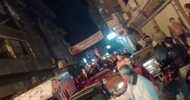 مسيرة بالمزمار والطبل البلدى احتفالا بفوز مرشح الوفد بالمحلة