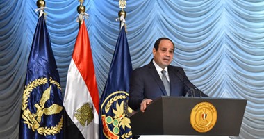 السيسى : لا بد أن نحافظ على شعار الشعب والجيش والشرطة إيد واحدة