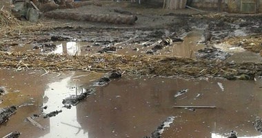 بالصور.. كارثة مياه الصرف تغرق قرية عتامنة الجعافرة بالفيوم.. الأهالى: مشروع الصرف الصحى متوقف منذ 17 عامًا.. واستغثنا بالمسئولين وأرسلنا مئات الشكاوى دون جدوى.. والأراضى الزراعية تروى بماء الصرف