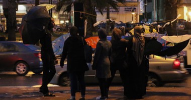 أمطار خفيفة وسط الإسكندرية فى نهاية نوة قاسم