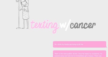 Texting with Cancer موقع تفاعلى لرصد معاناة مريضات سرطان الثدى 