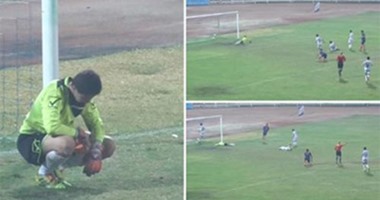 بالفيديو.. هدف كوميدى فى الدورى الكويتى
