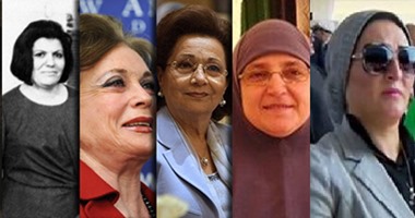 فى 15 صورة..تطور تسريحة شعر سيدة مصر الأولى من الكاريه للحجاب والاسبانش