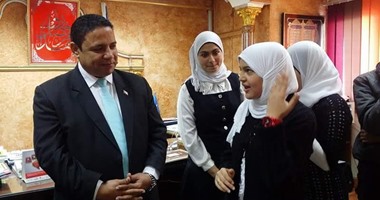 وكيل تعليم دمياط يلتقى بالموهوبين بإدارة عزبة البرج
