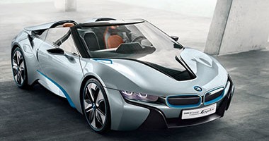 بالصور.. مواصفات وتصميم سيارة  BMW i8 Spyder الجديدة