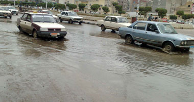أمطار غزيرة بمحافظة الغربية 