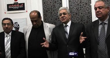 انتهاء اجتماع حمدين صباحى مع قيادات الحزب الاشتراكى المصرى