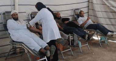 انطلاق فعاليات حملة التبرع بالدم فى شمال سيناء