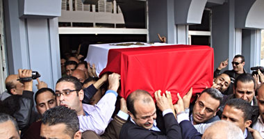 رئيس الحكومة ووزيرا الدفاع والداخلية فى تشييع جنازة الشهيد "المرجاوى"
