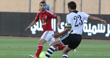 بالصور:الأهلى يهزم حرس الحدود فى الوقت القاتل 2/1