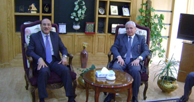 رئيس جامعة المنصورة يستقبل رئيس الجهاز المركزى للمحاسبات