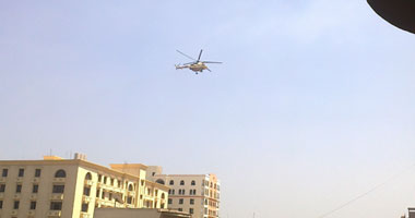 4 طائرات عسكرية تحلق فى سماء المنوفية