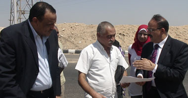 تجميل مدخل مدينة قنا بطريق نجع حمادى الصحراوى