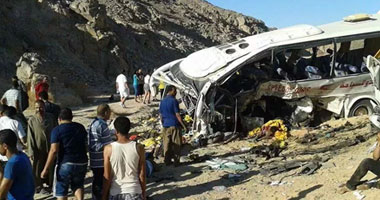 ارتفاع ضحايا حادث "أتوبيس البحر الأحمر" إلى 14 قتيلا