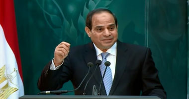 السيسى: اتخذنا إجراءات مشددة لمنع تهريب الأسلحة من ليبيا