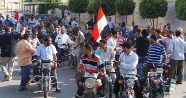 مسيرتان بالدرجات النارية لعناصر الإخوان بالمنوفية