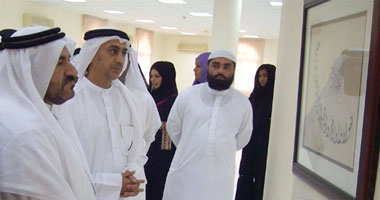 افتتاح معرض زوايا الحروف بالشارقة