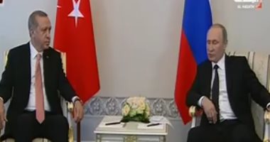 بعد 9 أشهر من القطيعة.. سان بطرسبرج تشهد أول قمة بين بوتين وأردوغان.. الرئيس الروسى: استئناف التعاون بين البلدين يصب فى مصلحة الشعبين.. والرئيس التركى: تضامن البلدين يحل مشاكل المنطقة