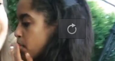 موقع أمريكى ينشر فيديو تدخين ماليا أوباما للماريجوانا