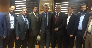 وفد من نقابة المحامين بغرب طنطا يقدمون التهنئة لمدير أمن الغربية الجديد