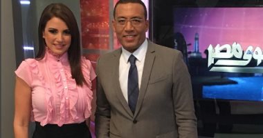 درة تنشر صورة مع الإعلامى خالد صلاح من برنامج "على هوى مصر"
