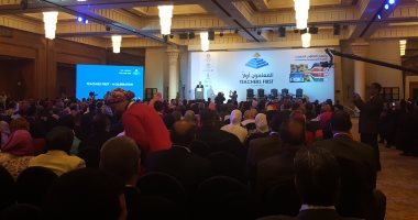 طارق شوقى باحتفالية "المعلمون أولا": دعم السيسى وراء نجاح المشروع