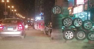 أهالى اللبينى بفيصل يشتكون من إشغال المقاهى والمحلات للطريق العمومى 