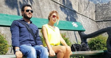 نوال الزغبى تنشر صورة مع نيشان أثناء الاستعداد لتصوير "ستارز اون بورد " 