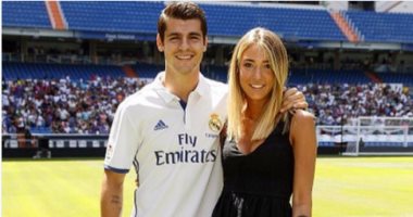 صديقة موراتا تبكى لعودة اللاعب إلى ريال مدريد !