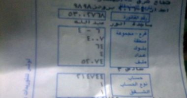 ننشر أغرب 7 فواتير كهرباء ومياه وغاز استقبلتها "صحافة المواطن" بـ2016.. 81 ألف جنيه لإنارة سلم عمارة بالمطرية.. و752جنيها لشقة غرفتين وصالة بالمنيا.. و246 مياه شقة خاوية بالإسكندرية