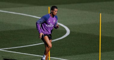 كريستيانو رونالدو فى الجيم استعدادا لمباراة أوساسونا بالدورى الإسبانى