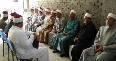 بالصور.. سرادق عزاء لضحايا حادث ميت غمر الأزهريين بمعهد بأجا فى الدقهلية